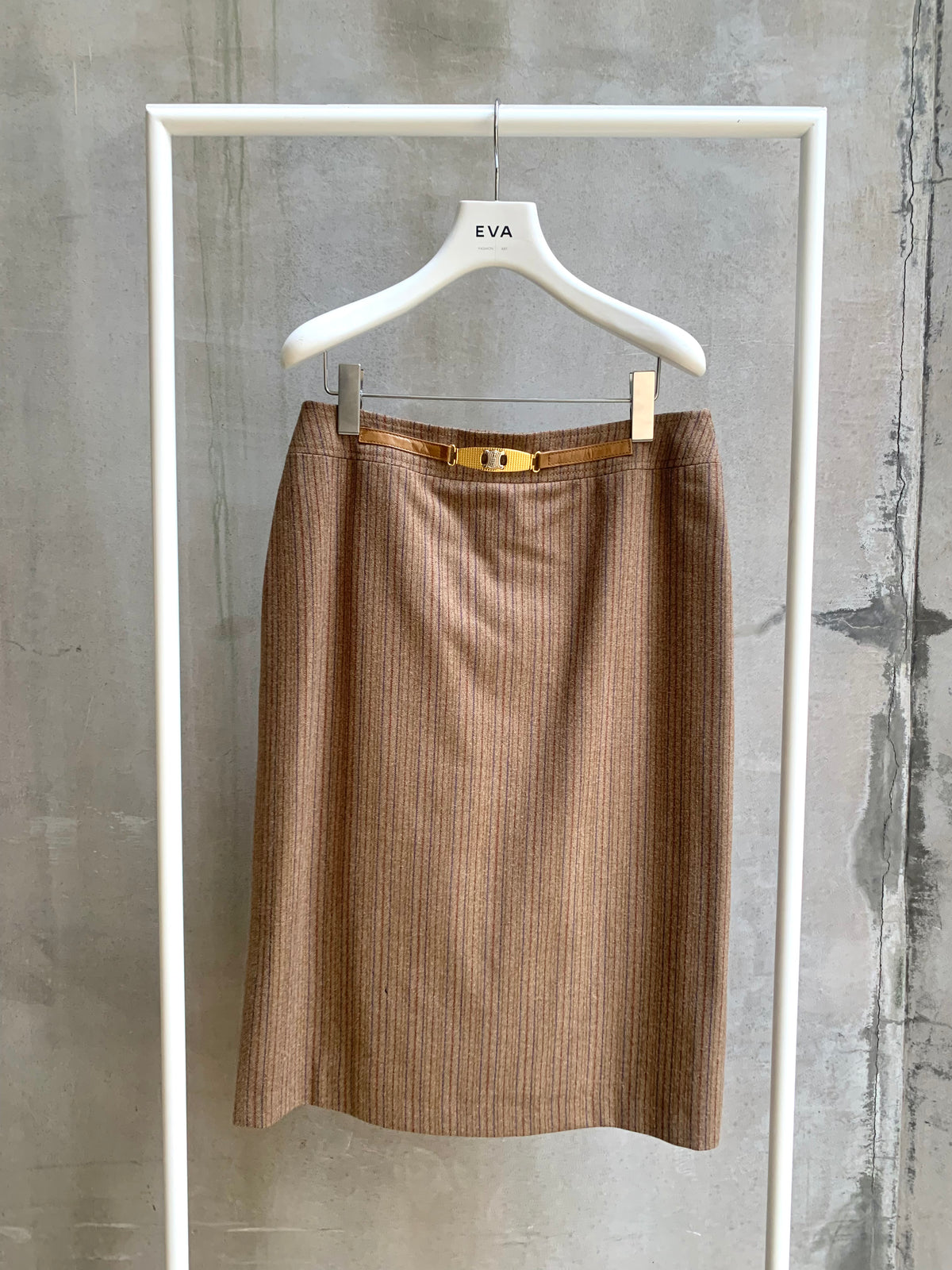 GETADME Autumn And Winter100% Pure Wool Skirt Women's Long Pocket Small A Skirt High Waist Slim Cashmere Knit A-Line Skirt